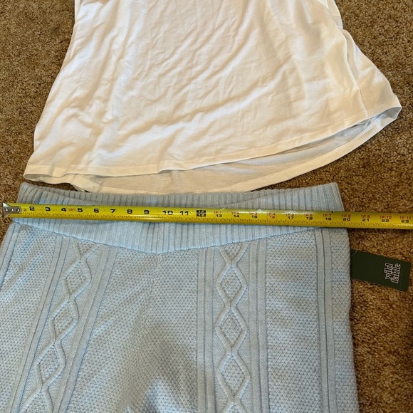 Target Soft White Tank Top and sweater flare outfit - Picture 4 of 5